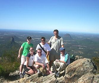 Breath taking view of the Glasshouse Mountains